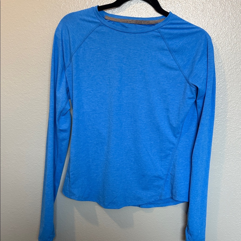PRANA medium Blue Long Sleeve Women's Top